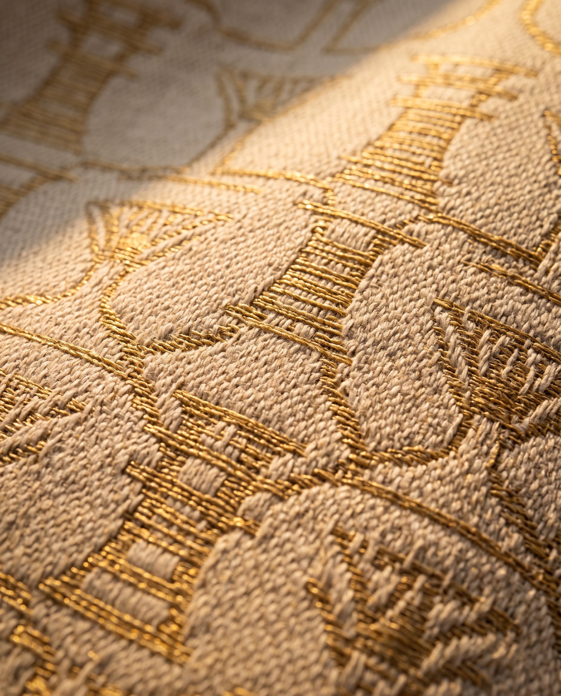 Coton Égyptien - woven cotton fabric detail